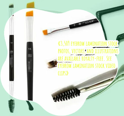 Eyebrow lamination brush