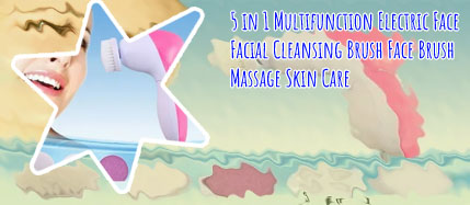 Facial cleansing brush & massager