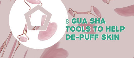 Rose quartz gua sha sculpting stone