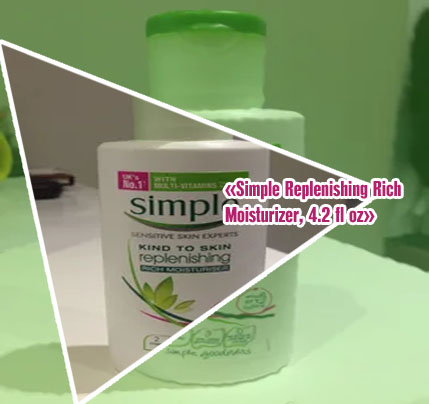 Simple replenishing rich moisturizer