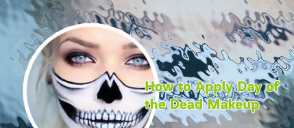 Skull mouth makeup