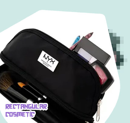 Small black cosmetic bag